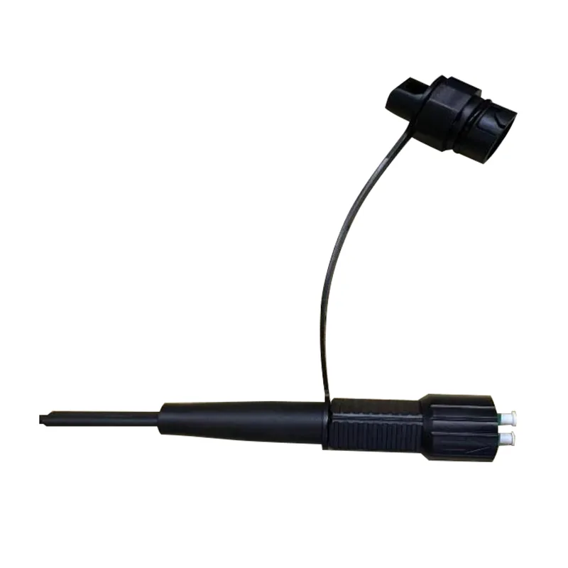DUPLEX LC/UPC WaterProof Round Cáp dây quang sợi quang (Accord Mini DLC Connector)