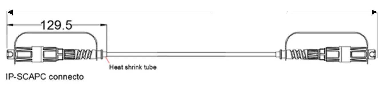 φ5mm Waterproof Round Cable YOFC SC/APC Connector Patch Cord