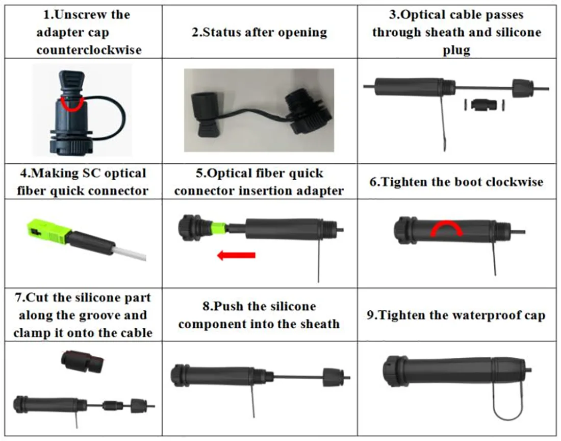 Pre-connectorized Fiber Optic Cable Distribution Box GFS-008-029C